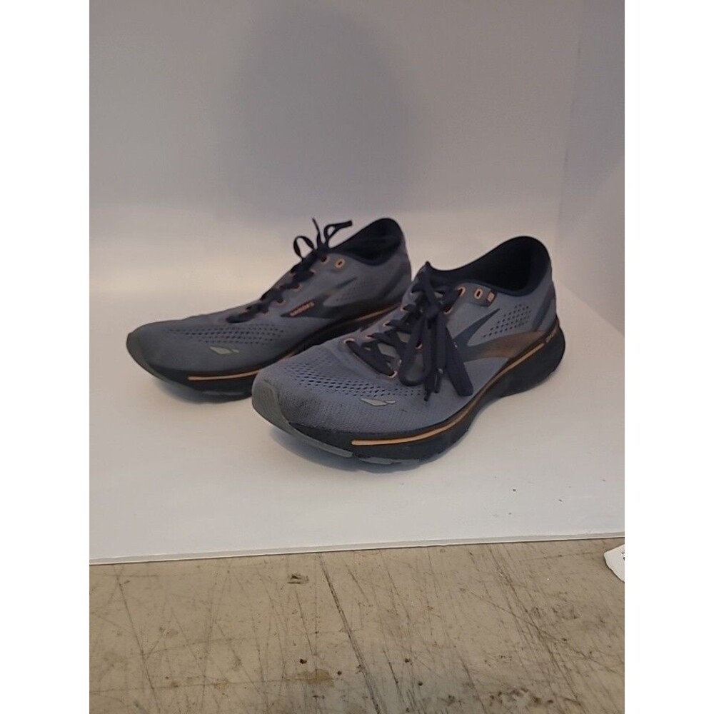 Brooks Ghost Mens Running Shoes Blue/Grey- Orange Trim- Size 12 Item# B17/035
